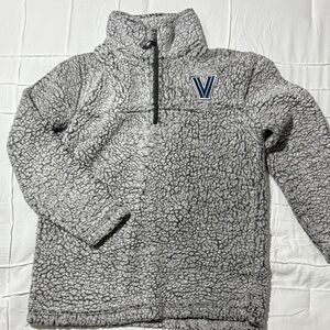 Villanova Gray Sherpa women’s quarter zip Pullover